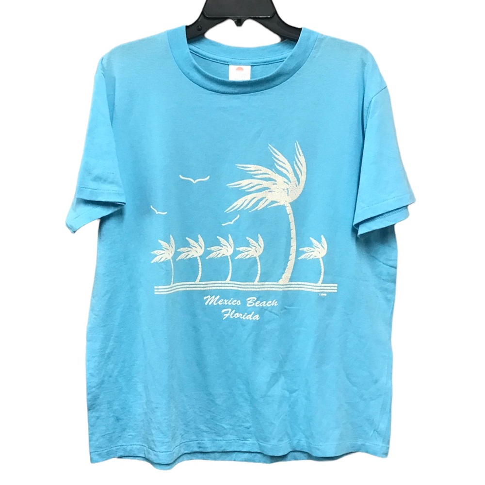Vintage 80’s Sunshine Apparel Mexico Beach Florida Tee GUC L
